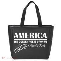 America The Golden Age Is Upon Us Charlie Kirk Tote Bag thumb 0