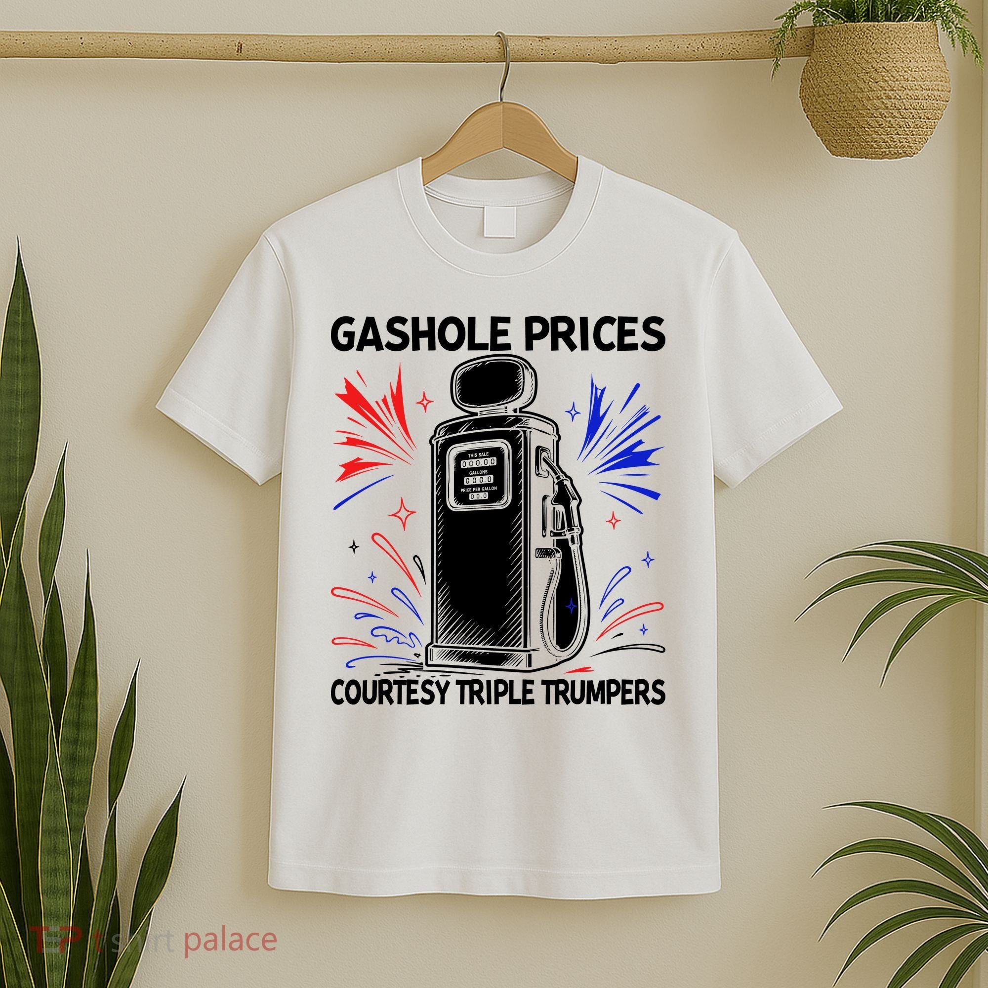 Anti Trump Gas Prices Satire Political Humor T-Shirt