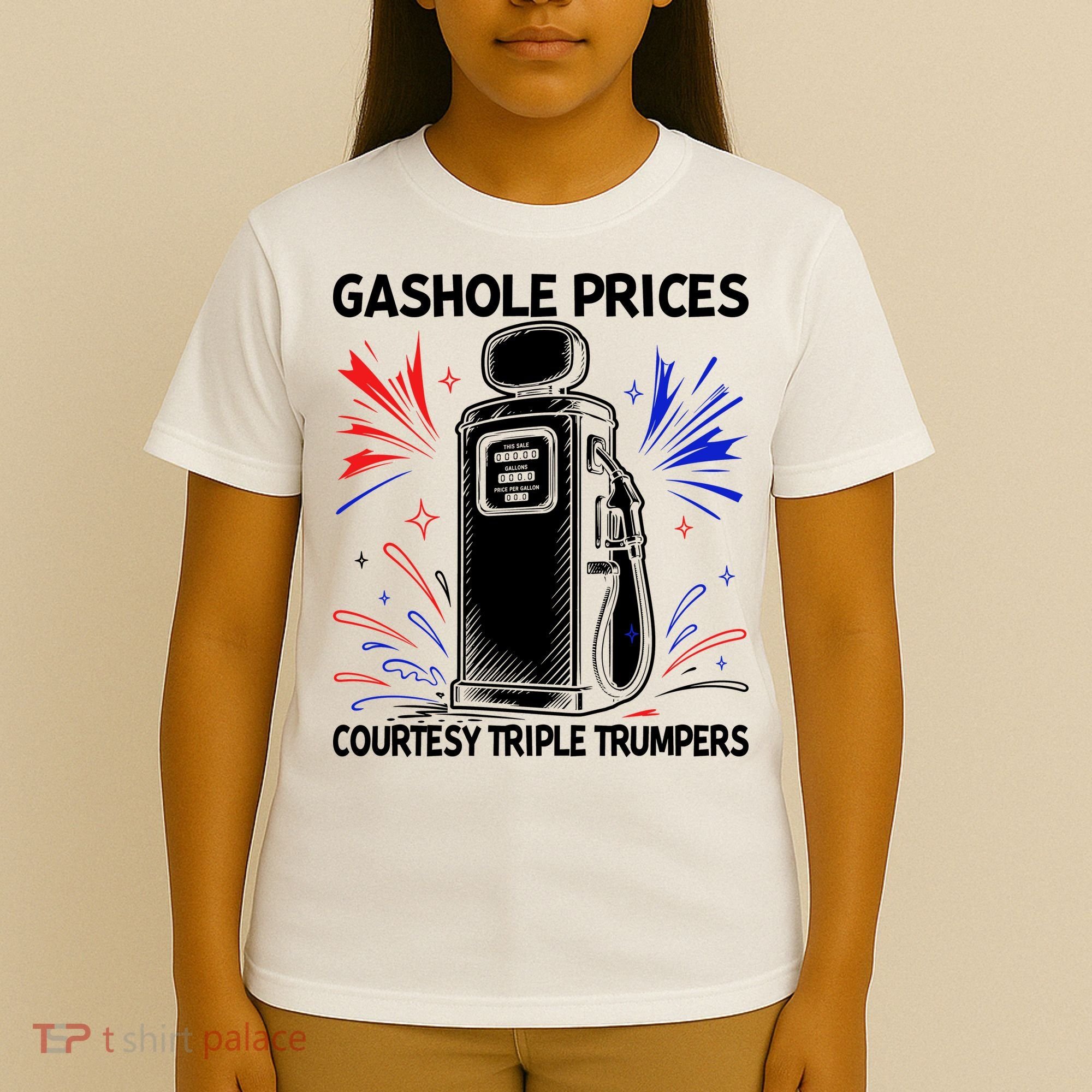 Anti Trump Gas Prices Satire Political Humor T-Shirt