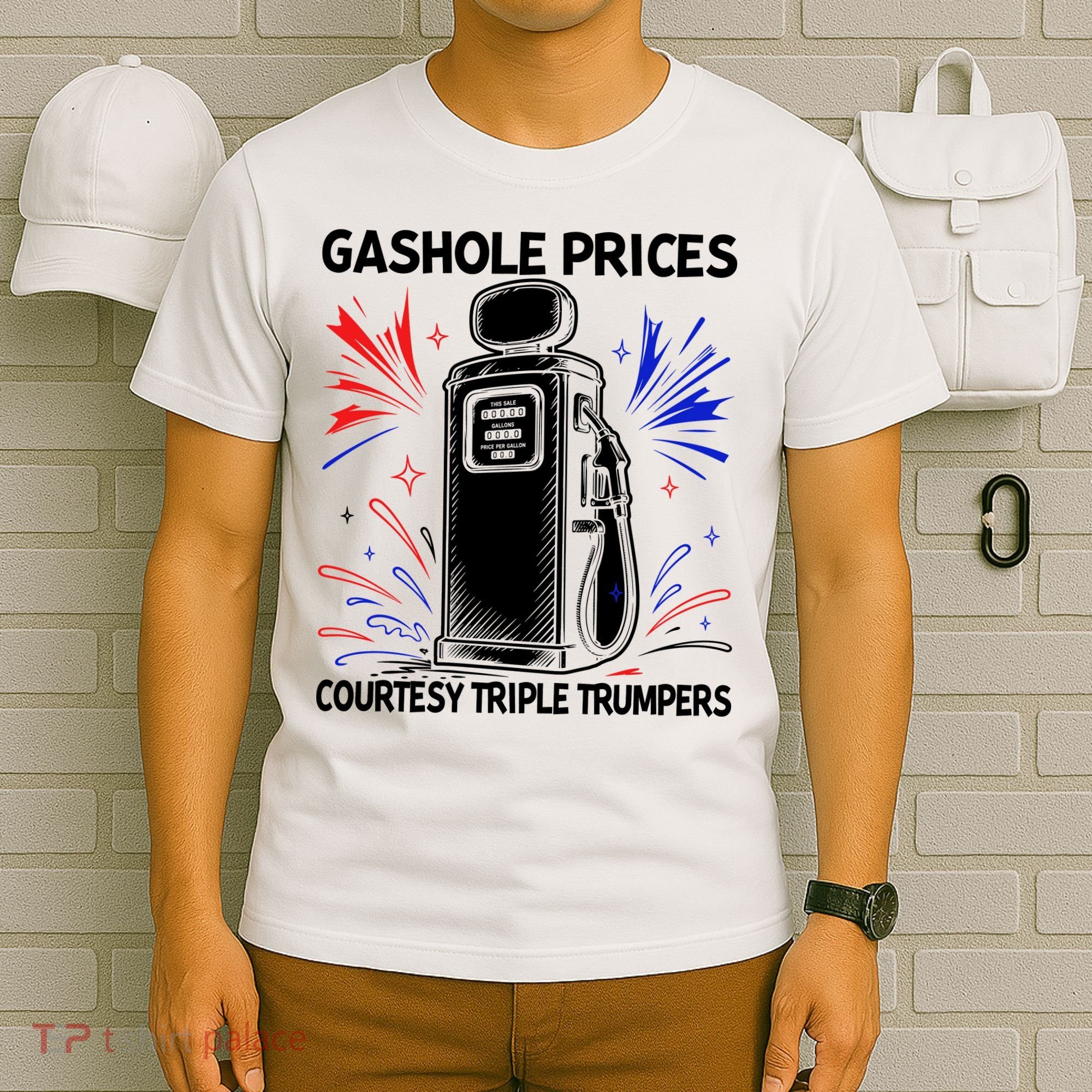 Anti Trump Gas Prices Satire Political Humor T-Shirt