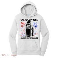Anti Trump Gas Prices Satire Political Humor Women's Hoodie thumb 0