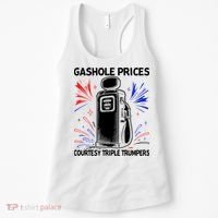Anti Trump Gas Prices Satire Political Humor Women's Tank Top thumb 0