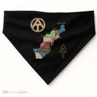 Appalachian Trail Hiking Map USA-Made Doggie Bandana thumb 0