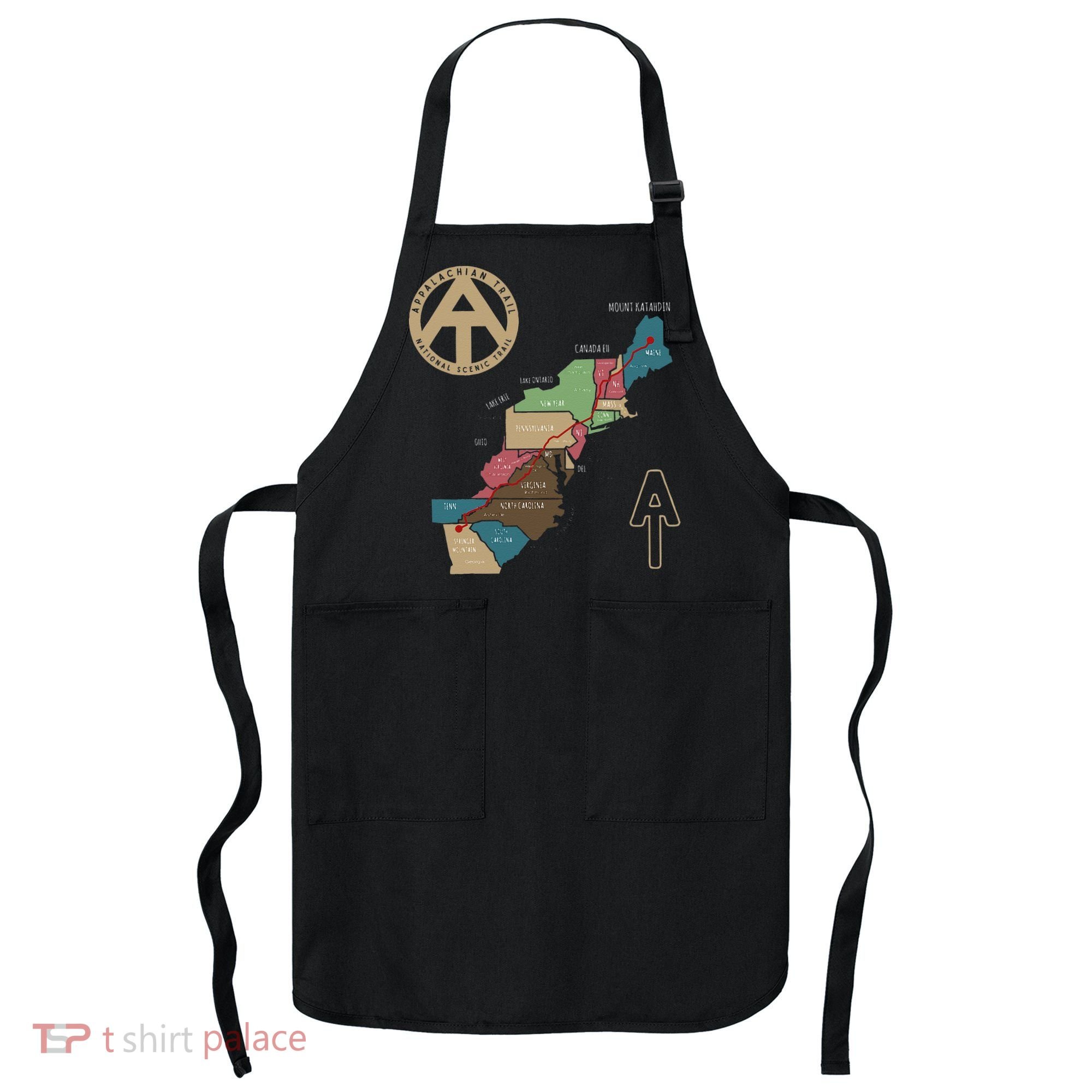 Appalachian Trail Hiking Map Apron