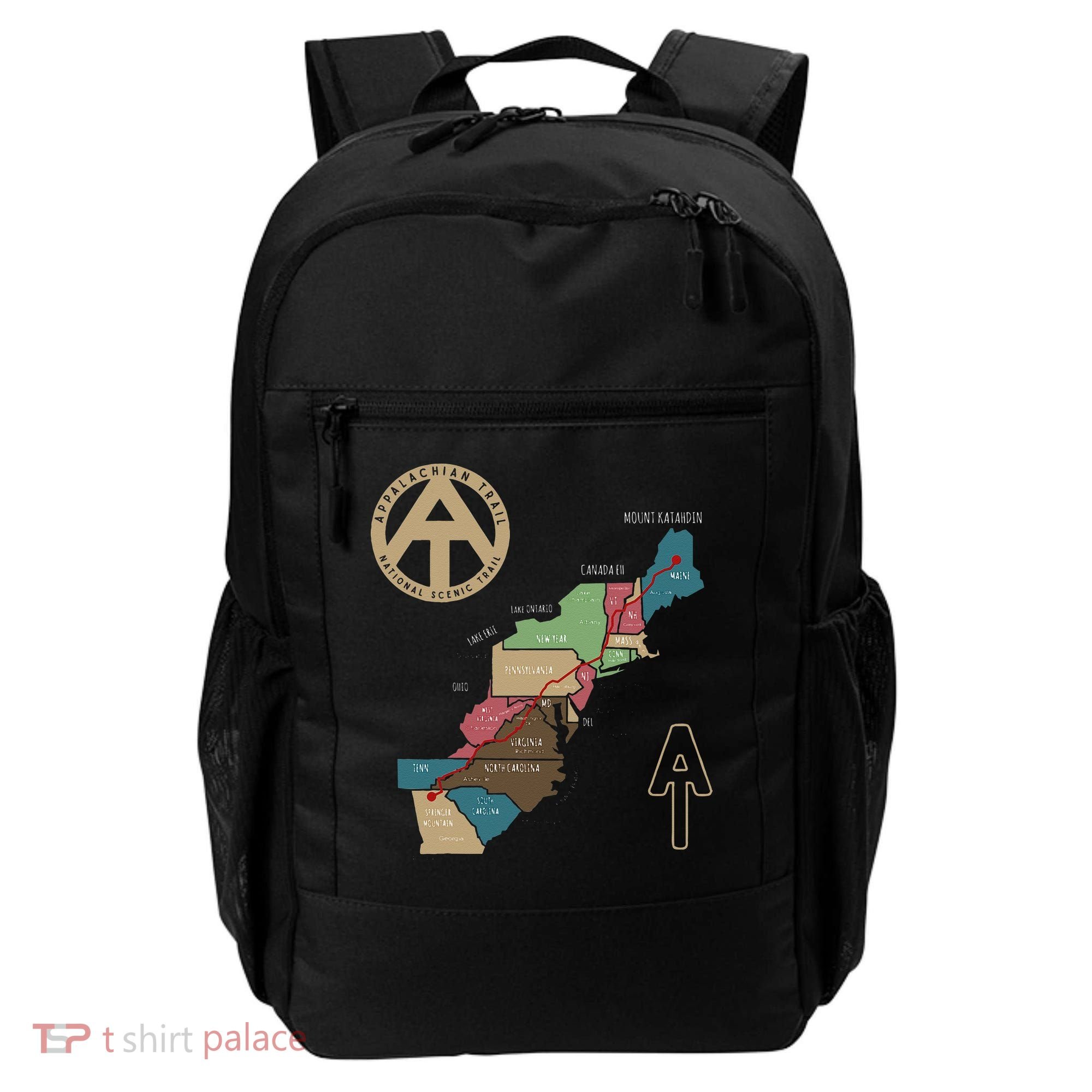 Appalachian Trail Hiking Map Backpack