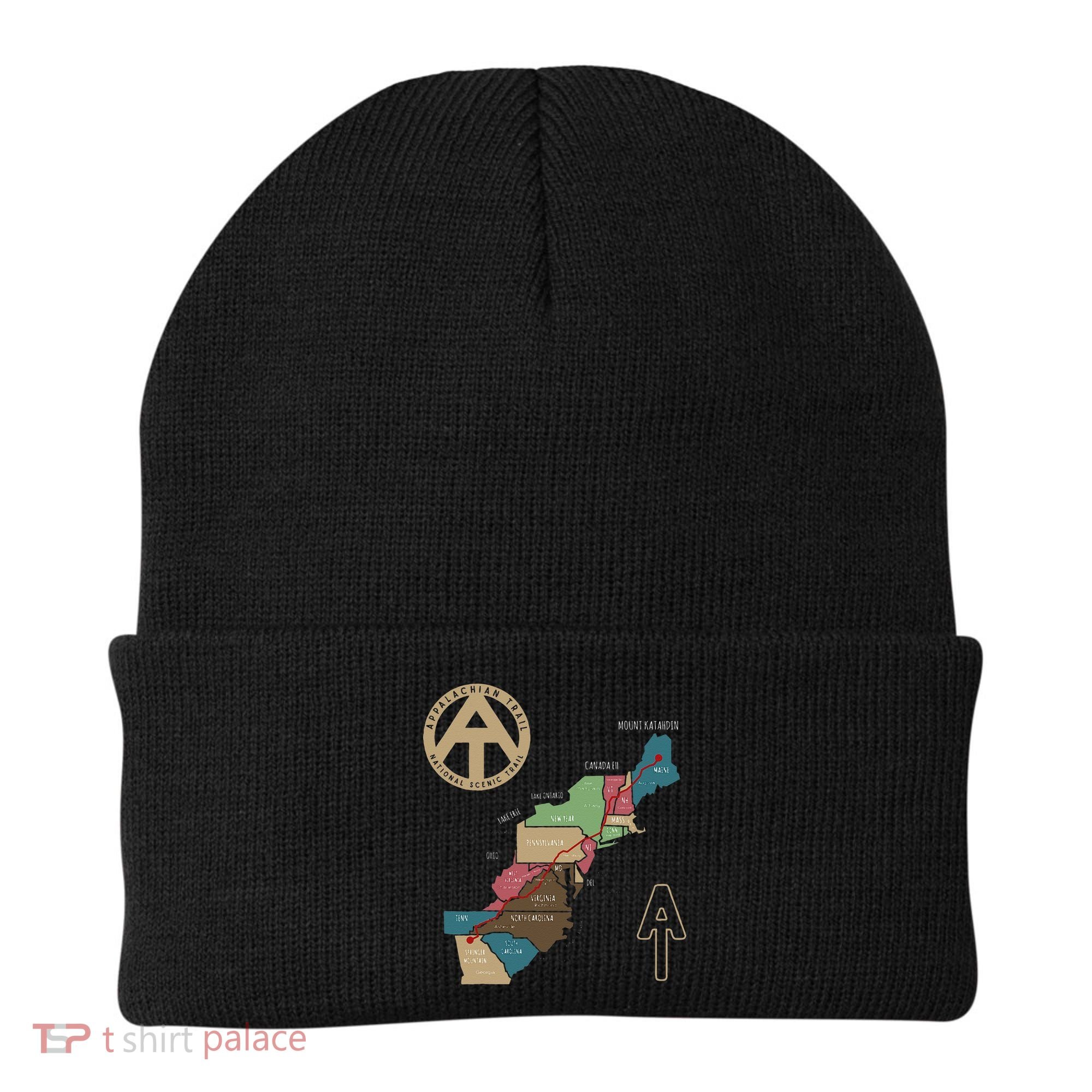 Appalachian Trail Hiking Map Beanie