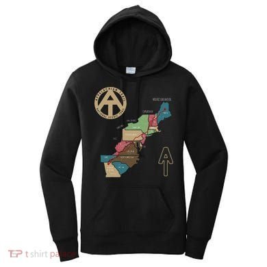 Appalachian Trail Hiking Map Women's Hoodie
