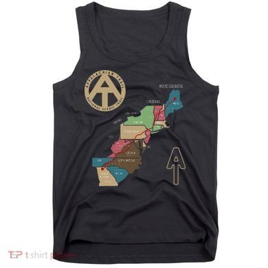 Appalachian Trail Hiking Map Tank Top