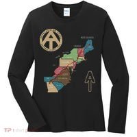 Appalachian Trail Hiking Map Women's Long Sleeve Shirt thumb 0