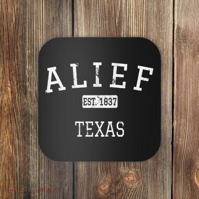 Alief Texas Houston Tx Vintage Coaster