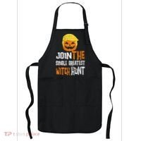 Anti Trump Halloween Pumpkin Join Single Greatest Witch Hunt Apron thumb 0