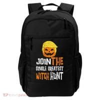 Anti Trump Halloween Pumpkin Join Single Greatest Witch Hunt Backpack thumb 0