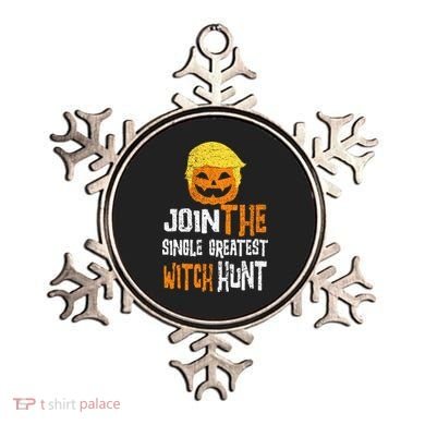 Anti Trump Halloween Pumpkin Join Single Greatest Witch Hunt Ornament