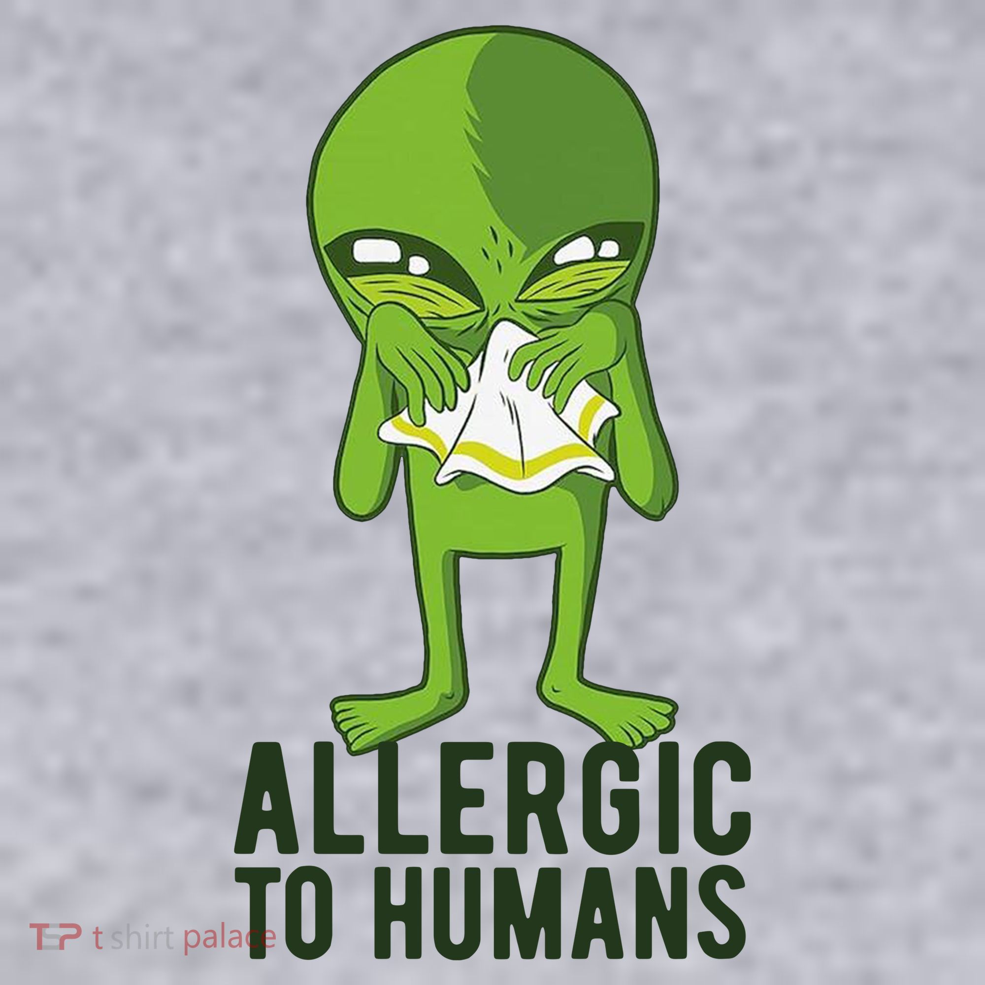 Allergic To Humans Funny Alien Women's Sweatshirt