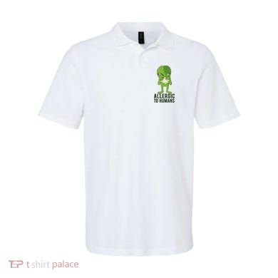Allergic To Humans Funny Alien Polo