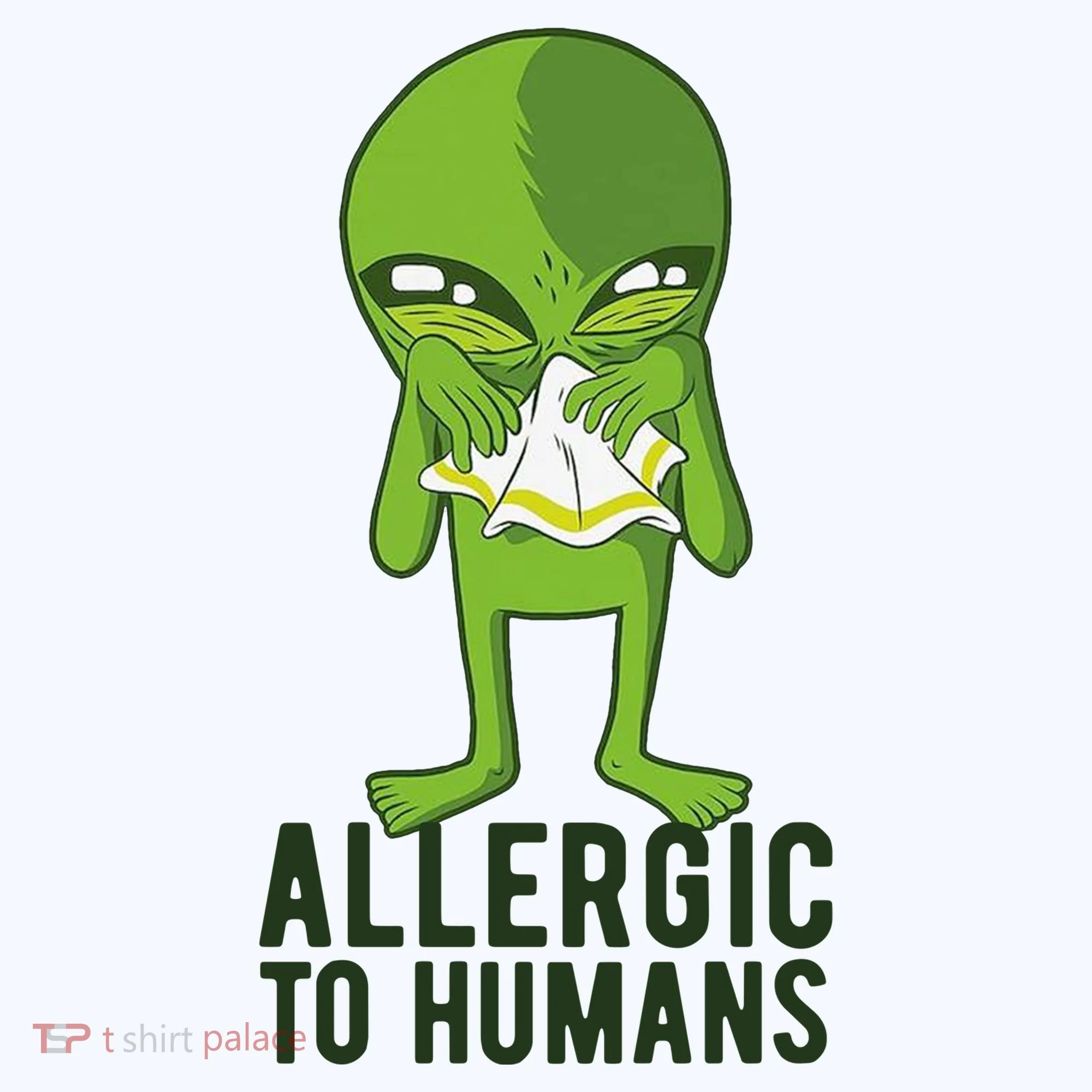 Allergic To Humans Funny Alien Women's Hoodie