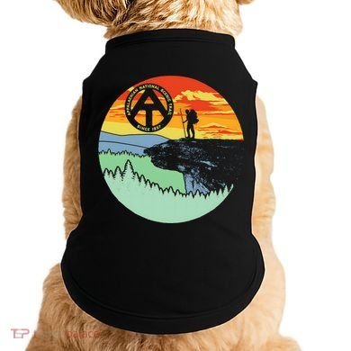 Appalachian Trail Hiker Gift Mcafee's Knob Retro Hiking Gift Doggie Tank