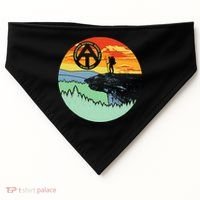 Appalachian Trail Hiker Gift Mcafee's Knob Retro Hiking Gift USA-Made Doggie Bandana thumb 0
