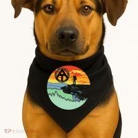 Appalachian Trail Hiker Gift Mcafee's Knob Retro Hiking Gift USA-Made Doggie Bandana thumb 1