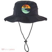 Appalachian Trail Hiker Gift Mcafee's Knob Retro Hiking Gift Bucket Hat thumb 0