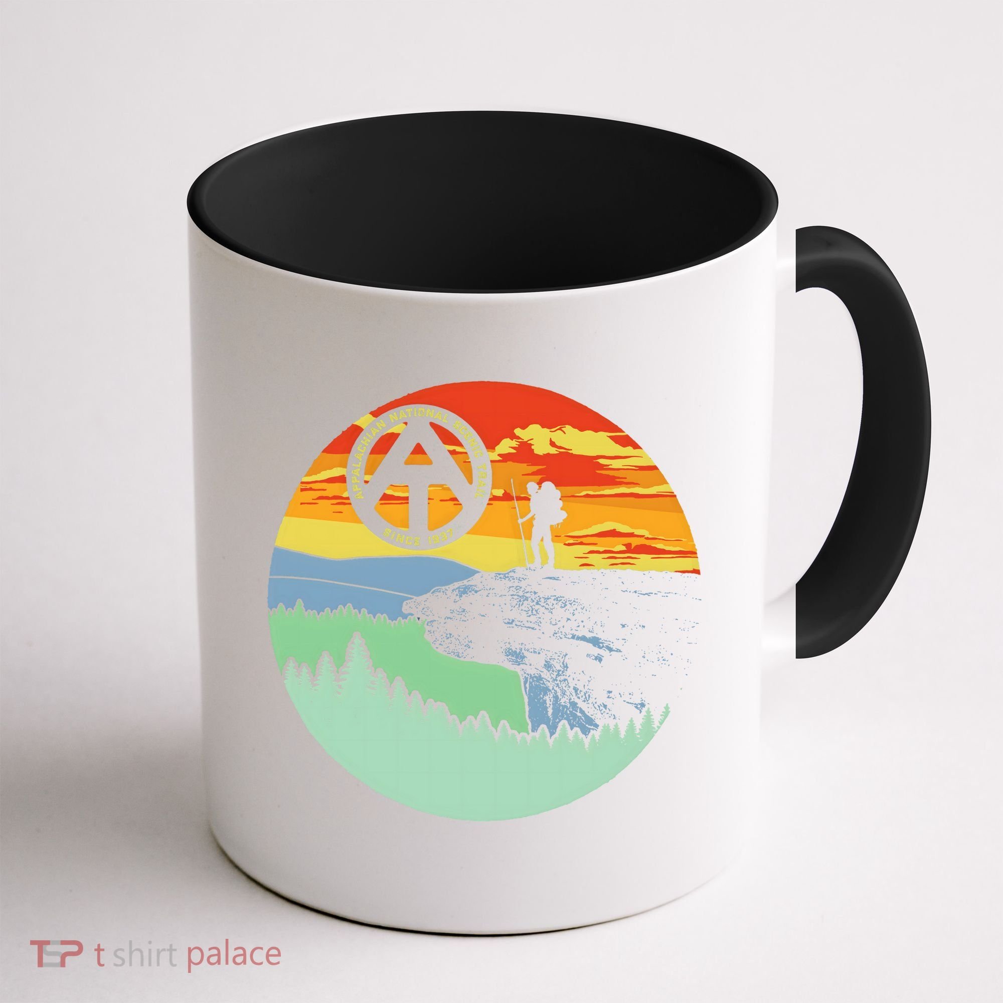 Appalachian Trail Hiker Gift Mcafee's Knob Retro Hiking Gift Coffee Mug