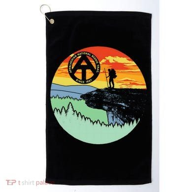 Appalachian Trail Hiker Gift Mcafee's Knob Retro Hiking Gift Golf Towel