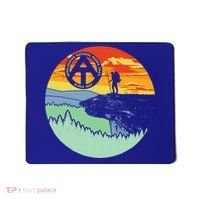 Appalachian Trail Hiker Gift Mcafee's Knob Retro Hiking Gift Mousepad thumb 0