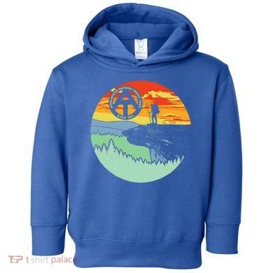 Appalachian Trail Hiker Gift Mcafee's Knob Retro Hiking Gift Toddler Hoodie