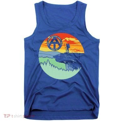 Appalachian Trail Hiker Gift Mcafee's Knob Retro Hiking Gift Tank Top