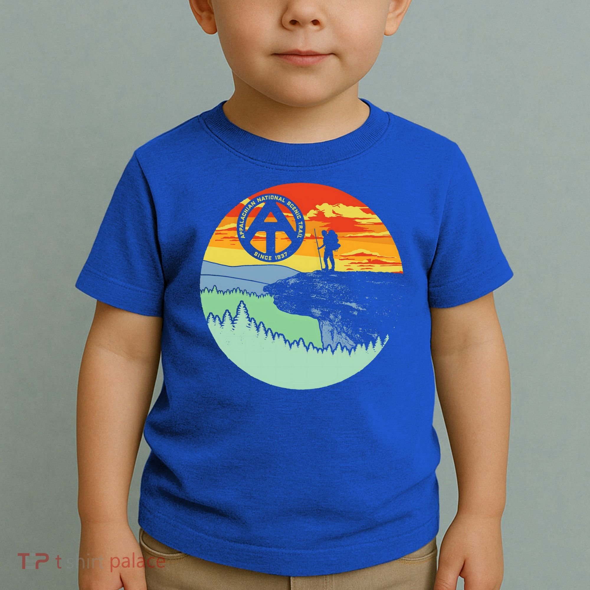 Appalachian Trail Hiker Gift Mcafee's Knob Retro Hiking Gift Toddler T-Shirt
