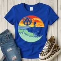 Appalachian Trail Hiker Gift Mcafee's Knob Retro Hiking Gift Women's T-Shirt thumb 3