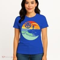 Appalachian Trail Hiker Gift Mcafee's Knob Retro Hiking Gift Women's T-Shirt thumb 4