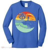 Appalachian Trail Hiker Gift Mcafee's Knob Retro Hiking Gift Kids Long Sleeve Shirt thumb 0