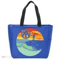 Appalachian Trail Hiker Gift Mcafee's Knob Retro Hiking Gift Tote Bag thumb 0
