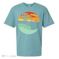 Appalachian Trail Hiker Gift Mcafee's Knob Retro Hiking Gift Sueded Cloud Jersey T-Shirt thumb 0