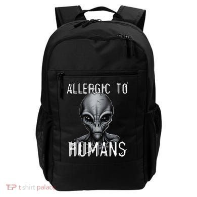 Allergic To Humans Funny Ufo Paranormal Backpack
