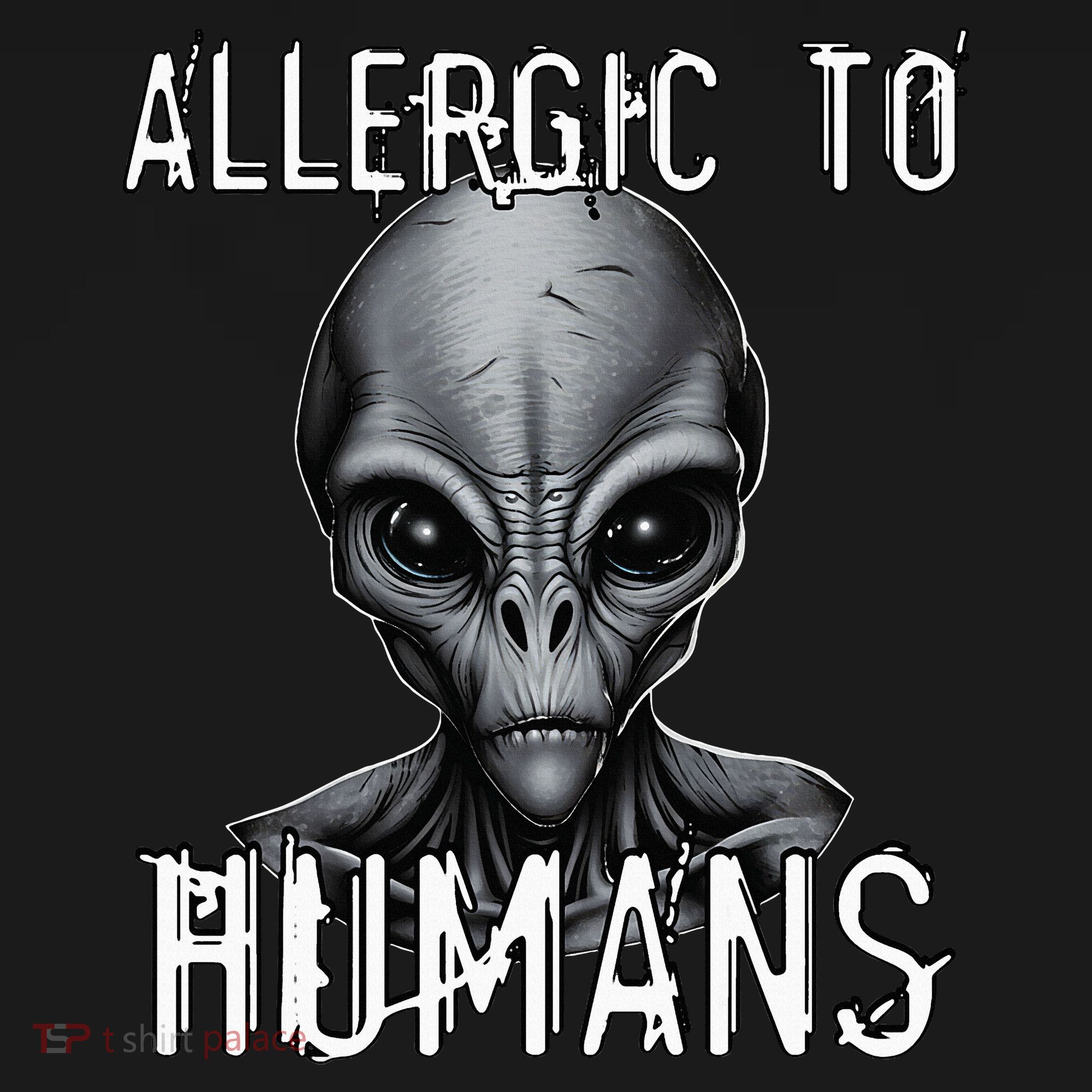 Allergic To Humans Funny Ufo Paranormal Backpack