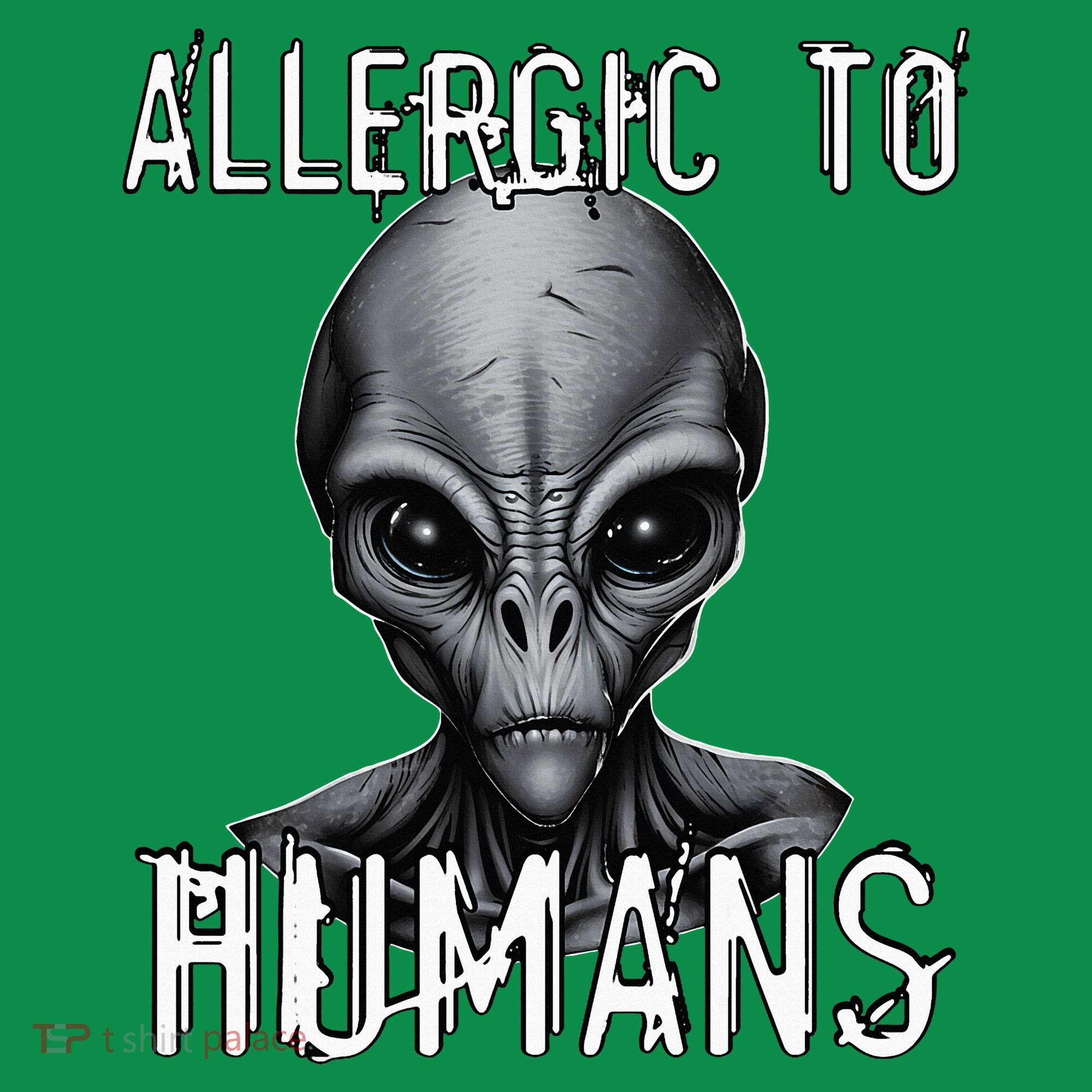 Allergic To Humans Funny Ufo Paranormal Hoodie