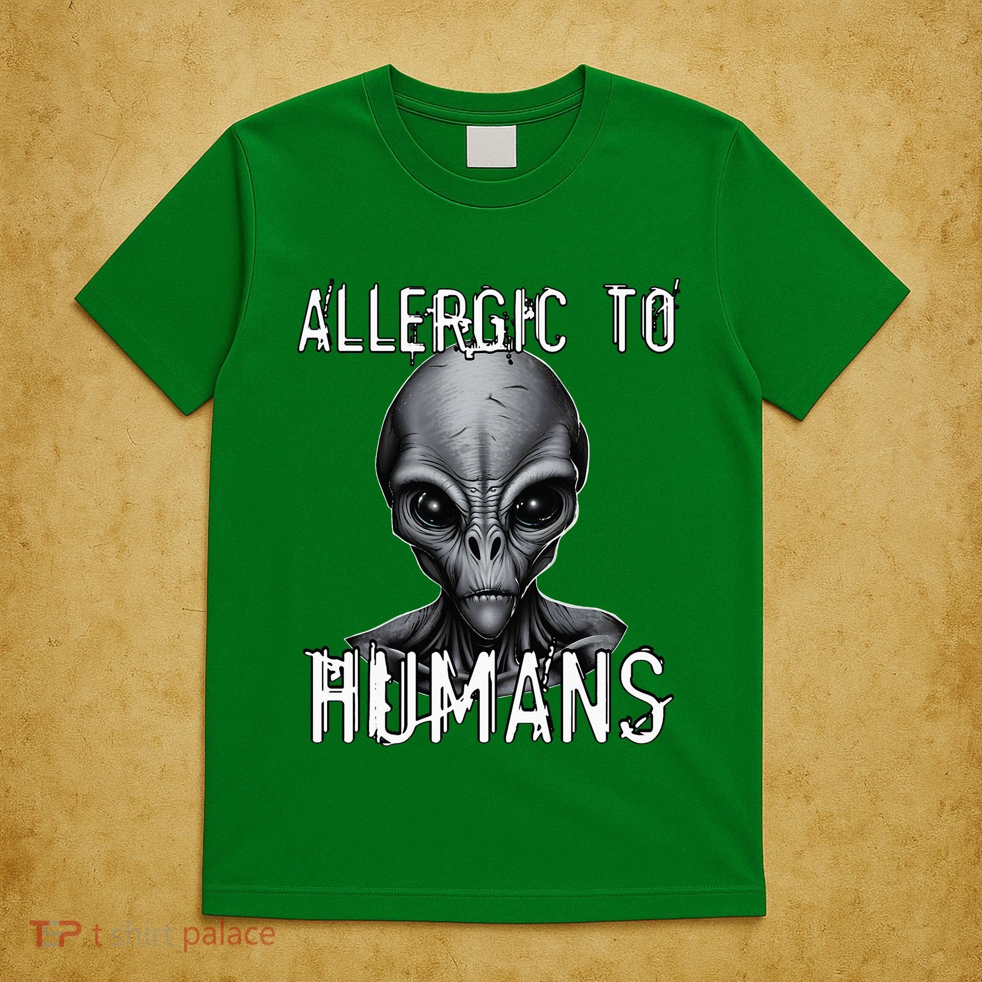 Allergic To Humans Funny Ufo Paranormal T-Shirt