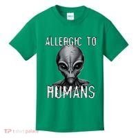 Allergic To Humans Funny Ufo Paranormal Kids T-Shirt thumb 0