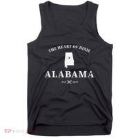 Alabama The Heart Of Dixie Tank Top thumb 0