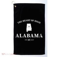 Alabama The Heart Of Dixie Golf Towel thumb 0