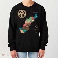Appalachian Trail Hiking Map Women's Sweatshirt thumb 0