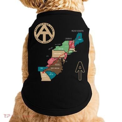 Appalachian Trail Hiking Map Doggie Tank