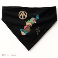 Appalachian Trail Hiking Map USA-Made Doggie Bandana thumb 0