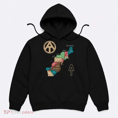 Appalachian Trail Hiking Map Hoodie