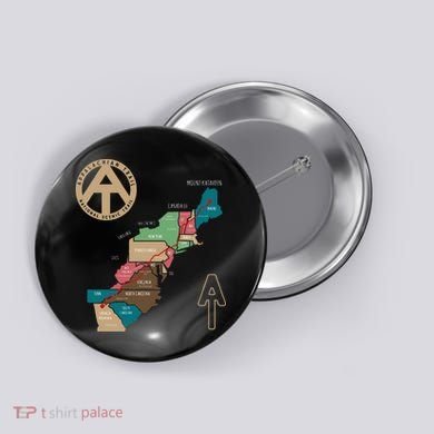 Appalachian Trail Hiking Map Button