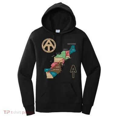 Appalachian Trail Hiking Map Women's Hoodie