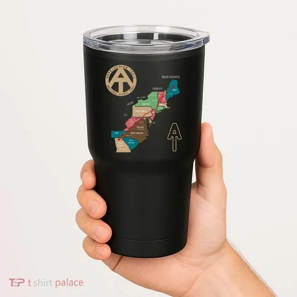 Appalachian Trail Hiking Map Tumbler