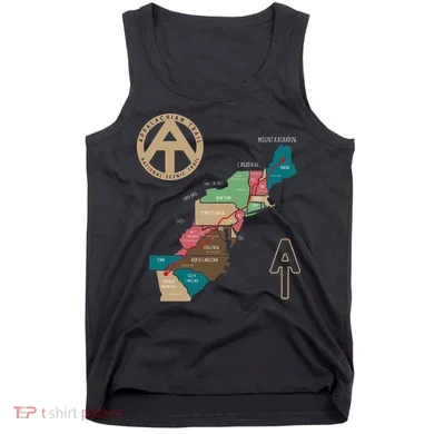 Appalachian Trail Hiking Map Tank Top